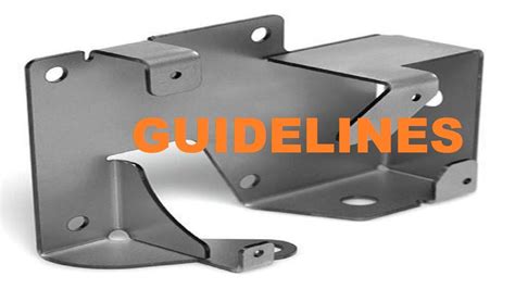 design for sheet metal|sheet metal basic design guidelines.